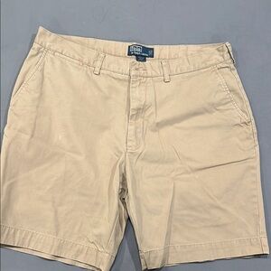 Polo by Ralph Lauren Tan Flat Front Chino Shorts